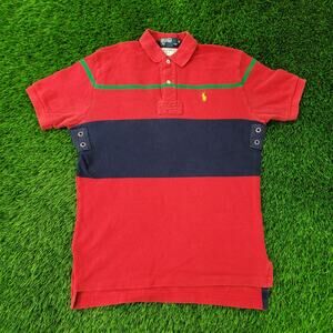 Ralph-Lauren Polo Shirt Medium 21x28 Red